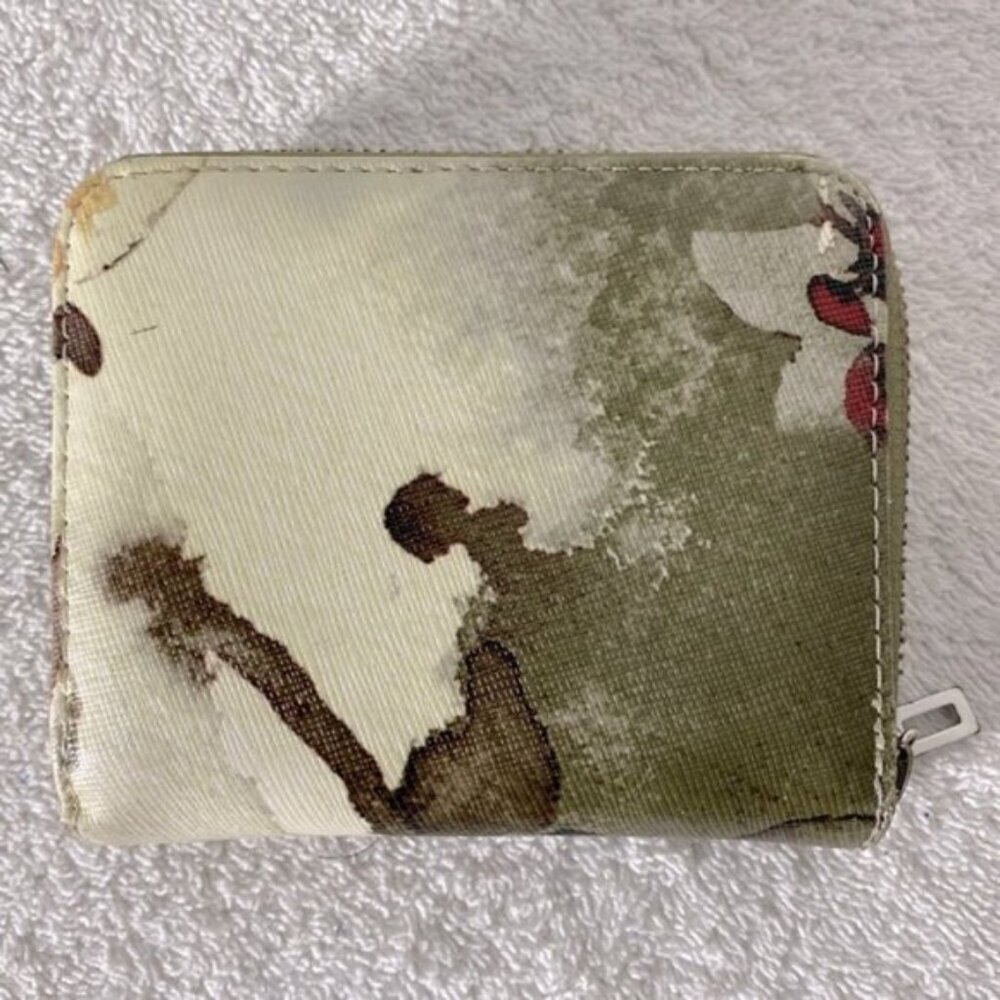 Vintage Y2K Guess Multicolour Watercolour Print Wallet with Guess Logo - Picture 5 of 15